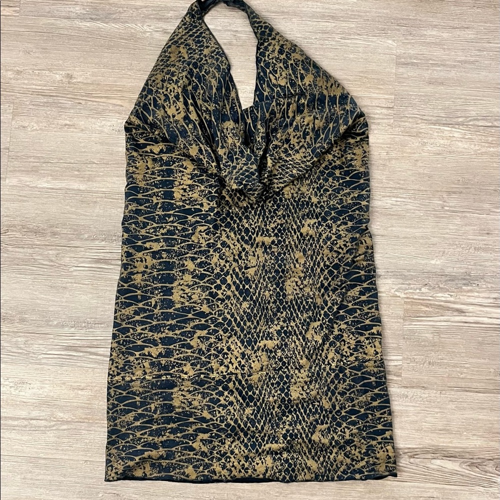 MahaDevi Reptile Print Dress